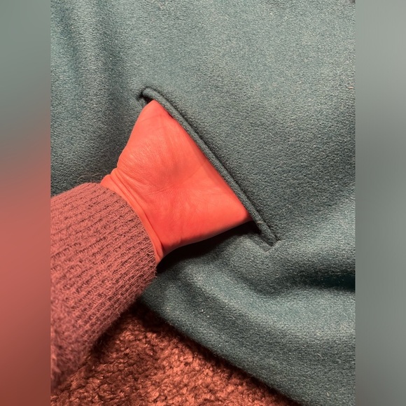 Elegant Teal Women's Coat - Picture 9 of 12